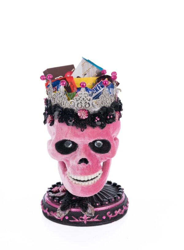 Pink Panic Skull Trinket Box - Image 2